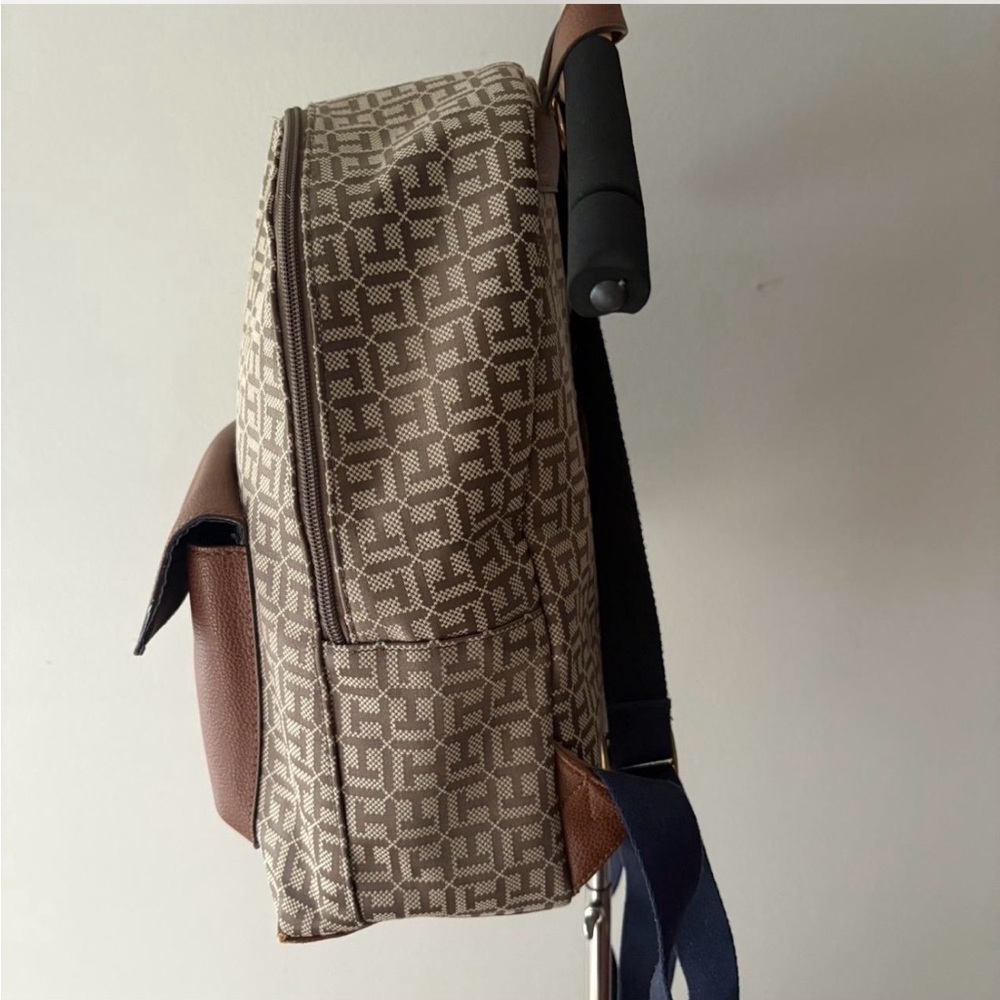 Tommy Hilfiger Brown Patterned Backpack - image 3